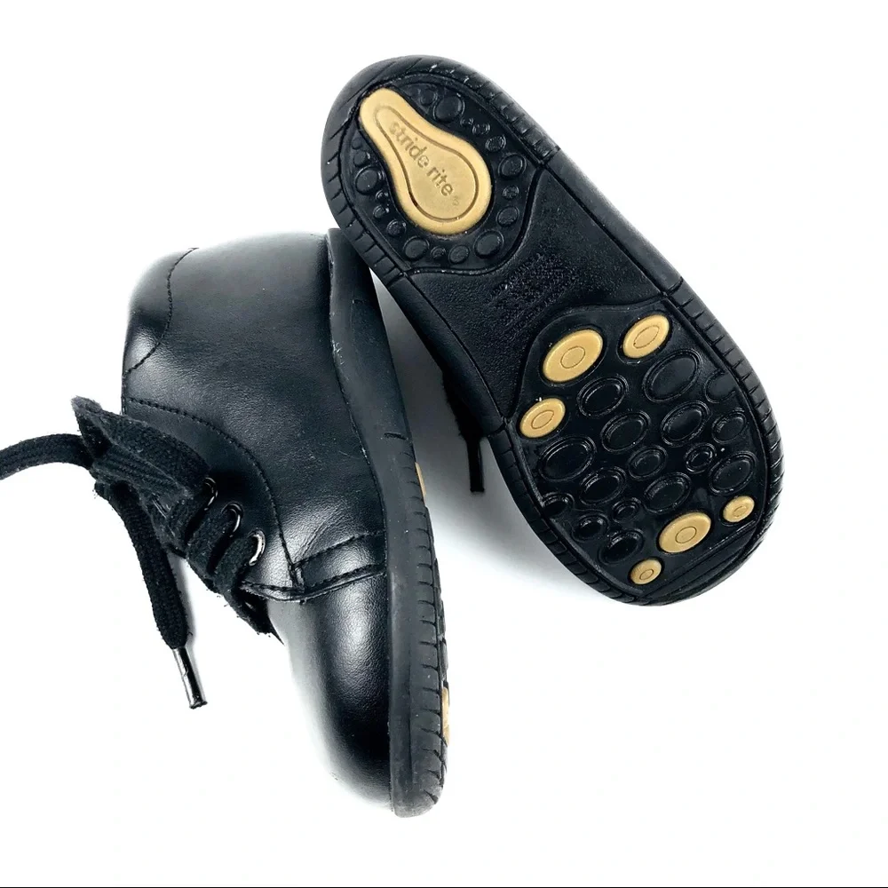 Stride Rite Srt Elliot Black Leather Oxford 6.5